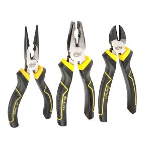 UYUS JUEGO DE 3 PCS DE PINZAS SACASEGURO (CIRCLIP) CON MANGO TPR (ABRIR/CERRAR) – 6″6″8″