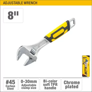 UYUS LLAVE FRANCESA CON MANGO DE PLÁSTICO – 8″