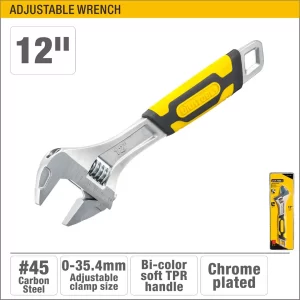 UYUS LLAVE FRANCESA CON MANGO DE PLÁSTICO – 12″