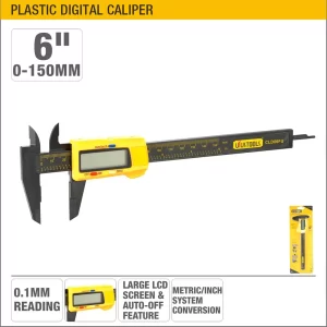 UYUS CALIBRADOR DIGITAL ELECTRÓNICO DE FIBRA DE CARBONO – 6″(0.1MM)