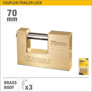 UYUS CANDADO DE BRONCE RECTANGULAR – 70MM