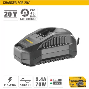 UYUS CARGADOR PARA BATERÍA – 20V/2.4A