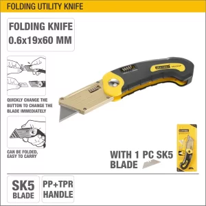 UYUS ESTILETE DE CORTE DE FUERZA PLEGABLE