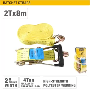 UYUS CORREA DE AMARRE (TEMPLÓN) CON TRINQUETE – 2″X8M-4T