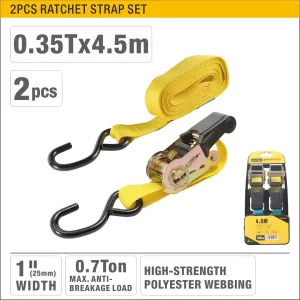 UYUS JUEGO DE 2 PCS DE CORREAS DE AMARRE (TEMPLONES) CON TRINQUETE – 0.7TX2PCS