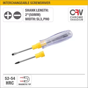 UYUS DESTORNILLADOR INTERCAMBIABLE (PUNTA IMÁNTADA) – 3X50MM(+-)