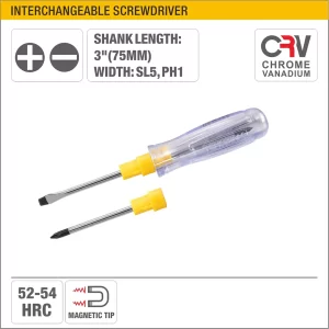 UYUS DESTORNILLADOR INTERCAMBIABLE (PUNTA IMÁNTADA) – 5X75MM(+-)