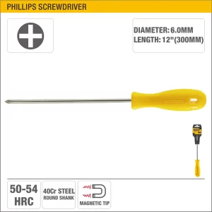 UYUS DESTORNILLADOR ESTRELLA CON MANGO PVC – PH2X300