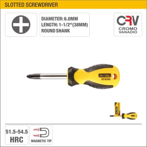 UYUS DESTORNILLADOR ESTRELLA PEQUEÑO CON MANGO TPR (PUNTA IMÁNTADA) – PH2X38MM