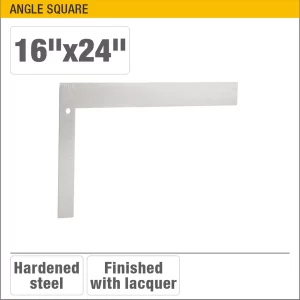 UYUS ESCUADRA METÁLICA SIN MANGO – 16″X24″