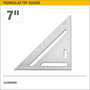 UYUS ESCUADRA TRIANGULAR DE ALUMINIO – 7″