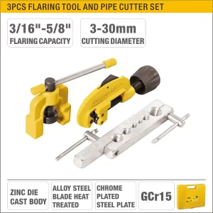 UYUS JUEGO DE 3 PCS DE EXPANSOR Y CORTATUBO – 3-30MM