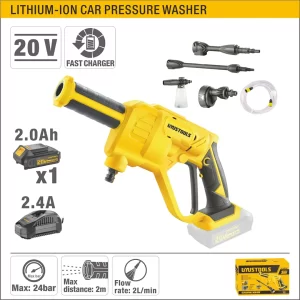 UYUS HIDROLAVADORA INALÁMBRICA – 20V/24BAR