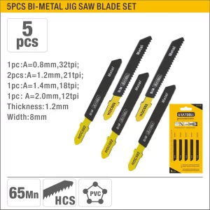 UYUS JUEGO DE 5 PCS DE HOJAS DE SIERRA DE CALADORA PARA METAL