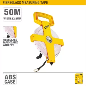 UYUS HUINCHA LARGA DE CARRETE ABIERTO DE FIBRA DE VIDRIO – 50M