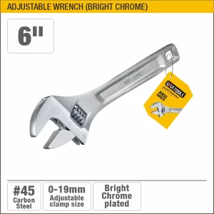 UYUS LLAVE FRANCESA MATE CROMADA – 6″