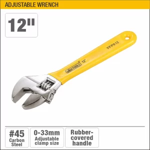 UYUS LLAVE FRANCESA CON MANGO DE AGARRE – 12″