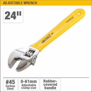 UYUS LLAVE FRANCESA CON MANGO DE AGARRE – 24″