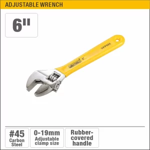 UYUS LLAVE FRANCESA CON MANGO DE AGARRE – 6″