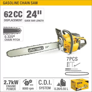 UYUS MOTOSIERRA A GASOLINA – 62CC 24″