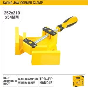 UYUS PRENSA ESQUINERA PARA MADERA DE ALUMINIO – 68MM/90°