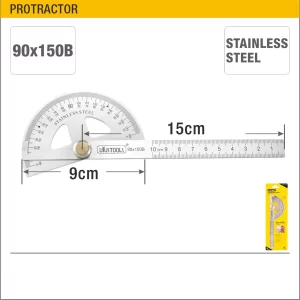 UYUS PROTRACTOR ANGULAR – 90X150B