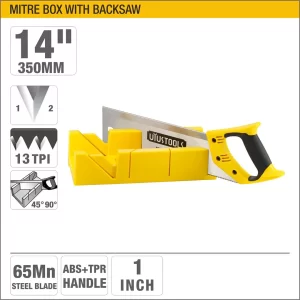 UYUS SERRUCHO PRO – MANGO TPR + GUÍA PLÁSTICA DE CORTE – 14″