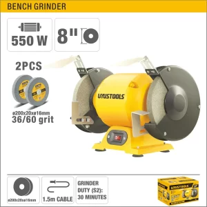 UYUS ESMERIL DE BANCO – 8″/500W