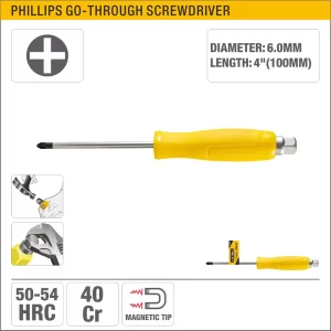 UYUS DESTORNILLADOR ESTRELLA DE GOLPE CON MANGO PVC – PH2X100MM