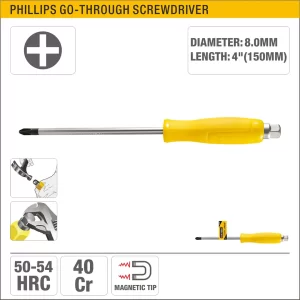 UYUS DESTORNILLADOR ESTRELLA DE GOLPE CON MANGO PVC – PH3X150MM