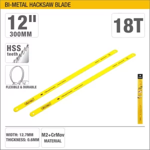 UYUS HOJA DE SIERRA DE BIMETAL – 12″X18T