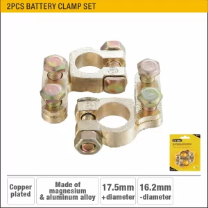 UYUS JUEGO DE 2 PCS DE ABRAZADERAS DE BATERÍA (90 GRADOS) – LSL-36