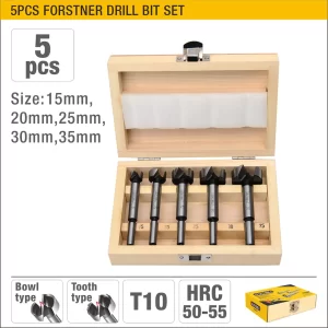 UYUS JUEGO DE 6 PCS DE BROCAS FORSTNER – 15MM, 20MM, 25MM, 30MM, 35MM