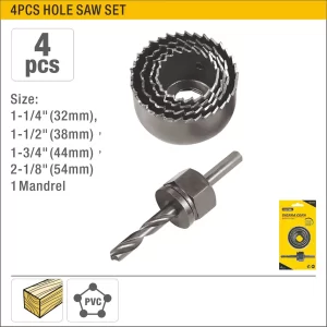 UYUS JUEGO DE 4 PCS DE SIERRAS DE COPA