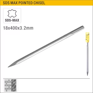 UYUS BROCA PARA MARTILLO ELÉCTRICO (PUNTA) – SDS-MAX – 18X400X3.2