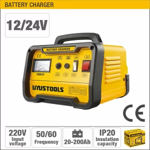 UYUS CARGADOR PARA BATERÍA DE 12V Y 24V