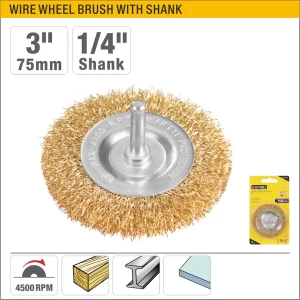 UYUS ESCOBILLA REDONDA PARA TALADRO PLANO – 3″(75MM)X1/4″(6MM)