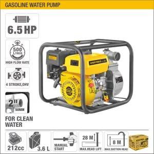 UYUS BOMBA DE AGUA A GASOLINA – 2″ 6.5HP