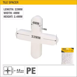 UYUS JUEGO DE 100 PCS DE CRUZ PLÁSTICA PARA CERÁMICA – 22MMX4MM