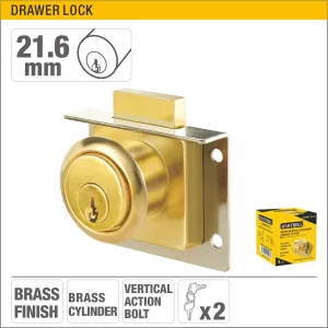 UYUS CHAPA MUEBLE DORADO T/CUADRADO – 21.6MM (CM-24L)