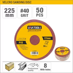 UYUS DISCO LIJA CON VELCRO 50UN/SET 225MM #40 UYU