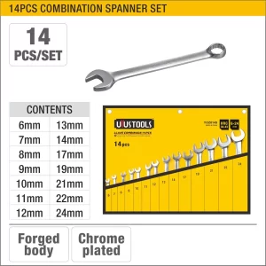 UYUS LLAVE COMBINADA 14PCS 6-24MM UYU