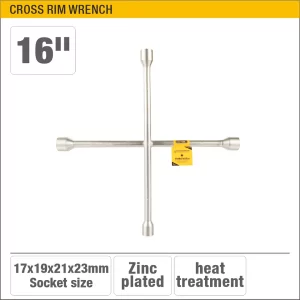 UYUS LLAVE CRUZ ZINCADO 16″ 17*19*21*23mm UYU