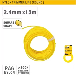 UYUS  HILO DE NAILON PARA MOTOGUADAÑA 2.4MM – 15M