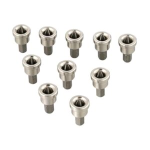 JUEGO DE 10 PCS DE PUNTA ESTRELLA INTERCAMBIABLES PARA DESTORNILLADOR CON TOPE DE PROFUNDIDAD – PH2X25MM