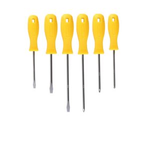 JUEGO DE 6 PCS DE DESTORNILLADORES MIXTO – 5X100MM,6X100MM,6X150MM,PH1X100MM,PH2X100MM,PH2X150MM